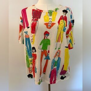 Zara Multicolor Graphic Tee